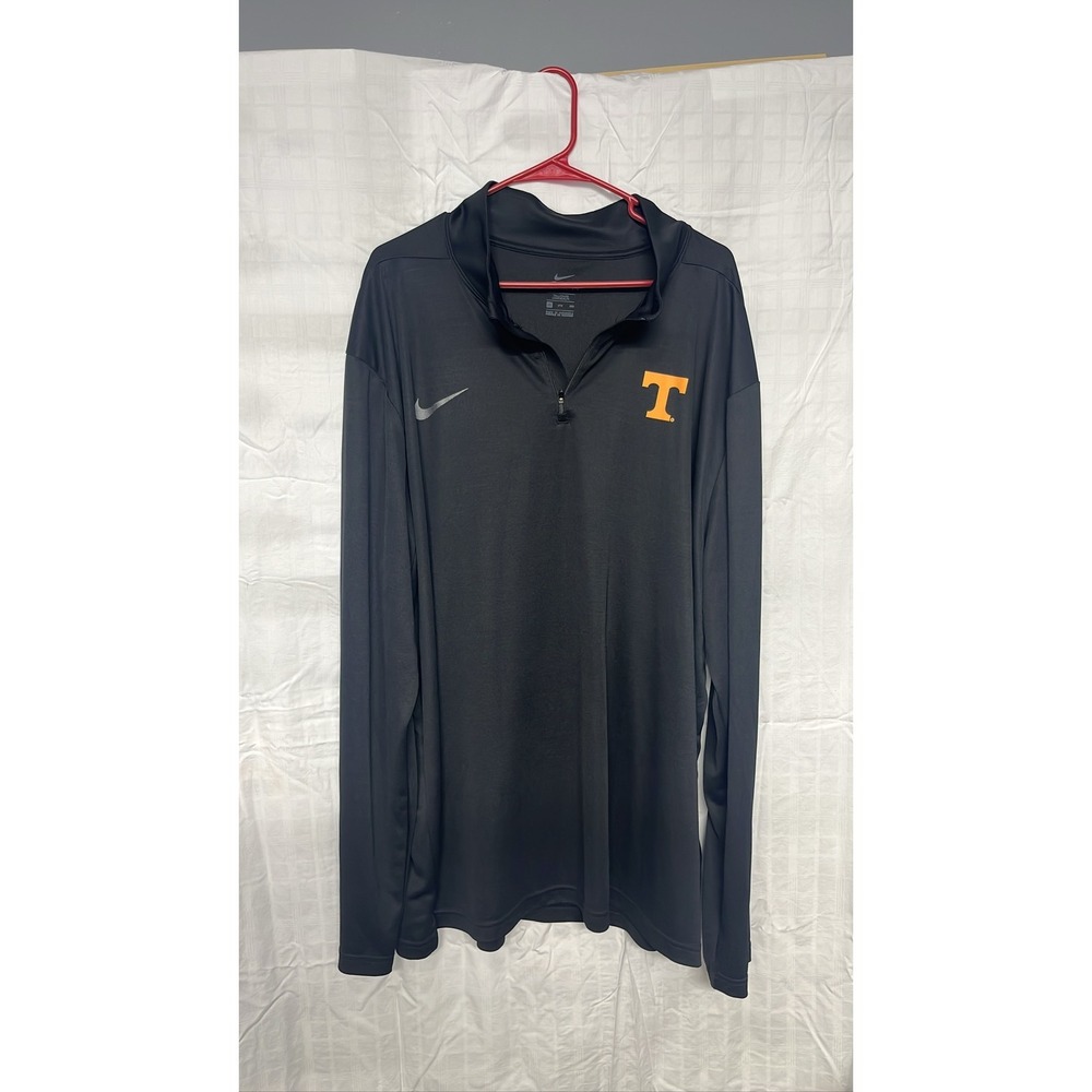 Nike Tennessee Volunteers 1/4 Zip Pullover Mens Black Long Sleeve 2x